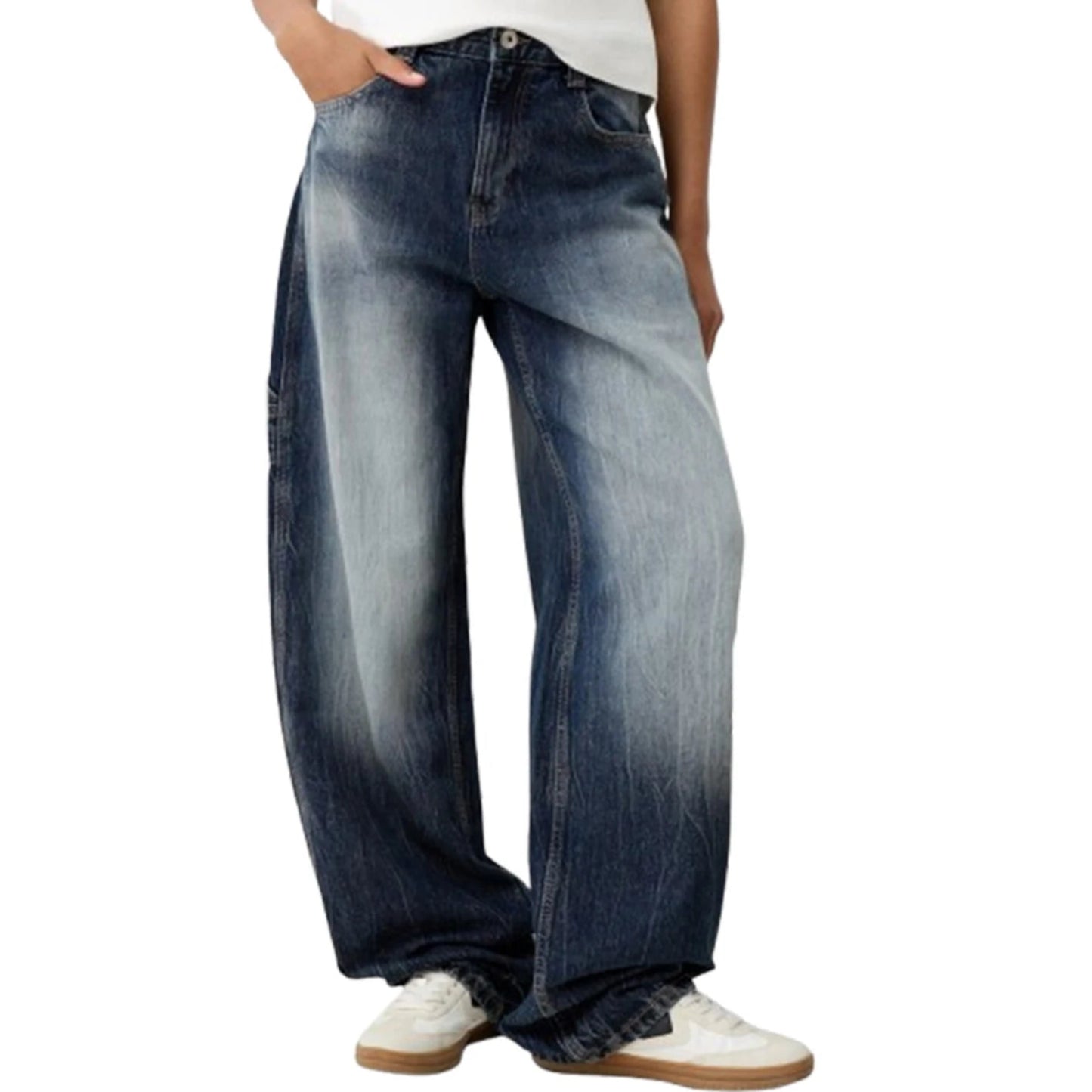 Wide Leg Denim Pants
