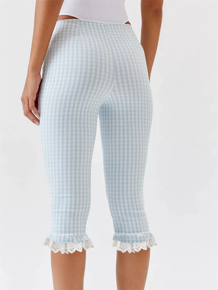 Plaid Capri Pants