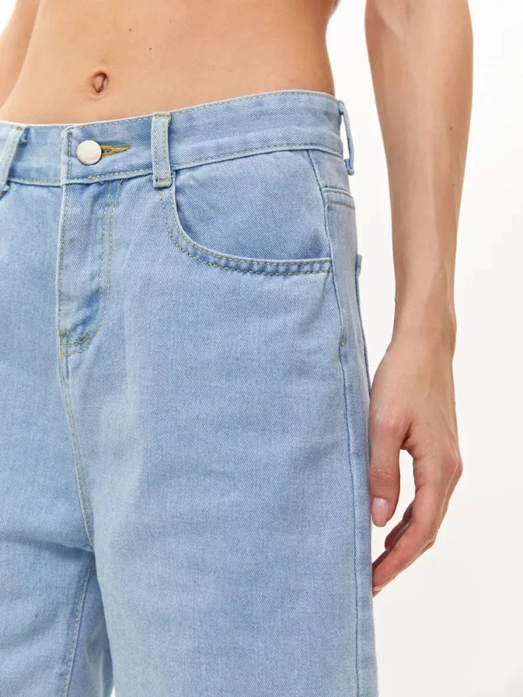 High Waist Denim Shorts