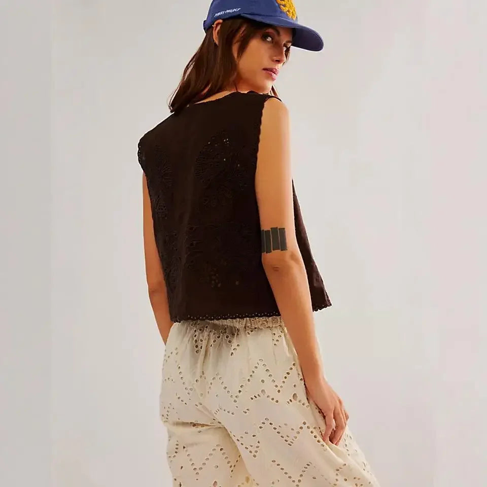 Embroidered Tank Top