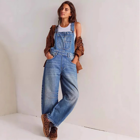 Straight-Leg Denim Jeans