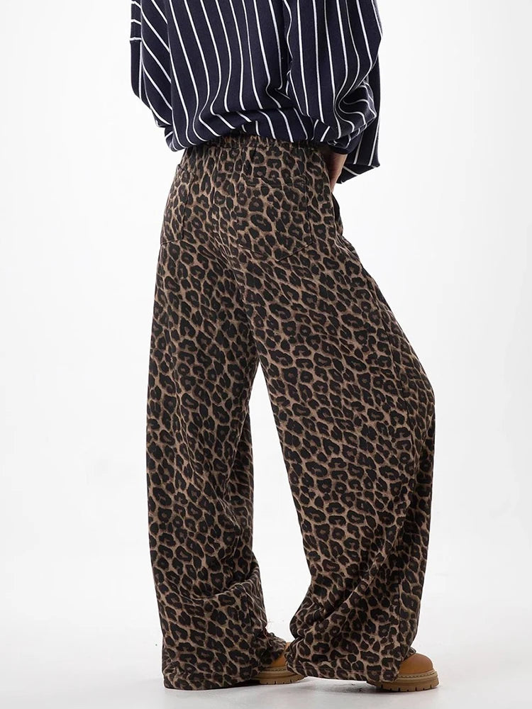 Leopard  Wide Leg Pant