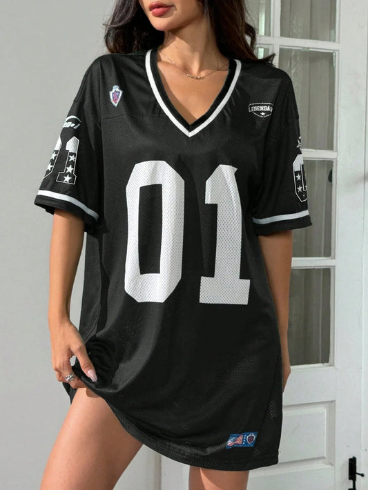 Plus Size Football Jersey
