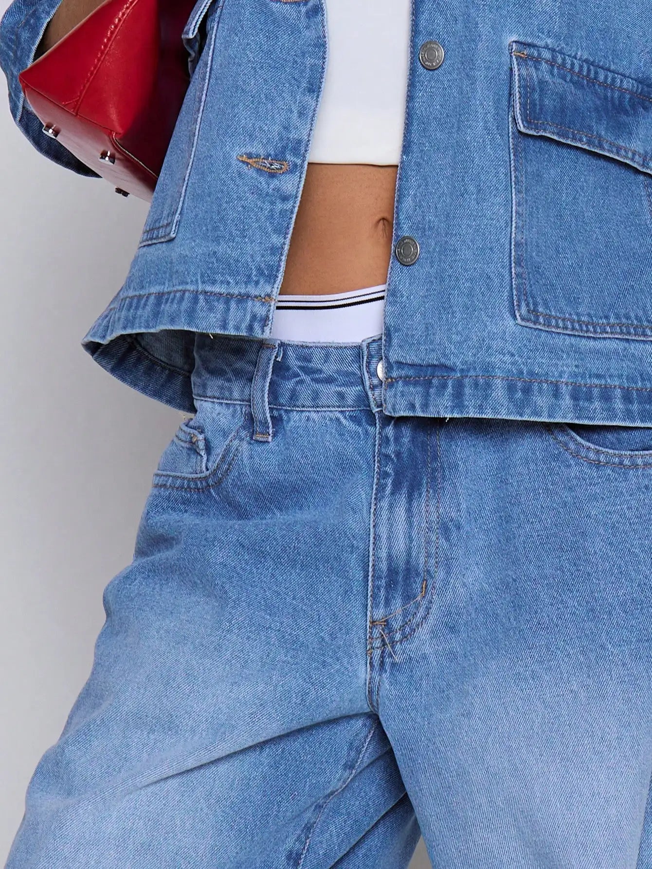 wide leg Denim jeans