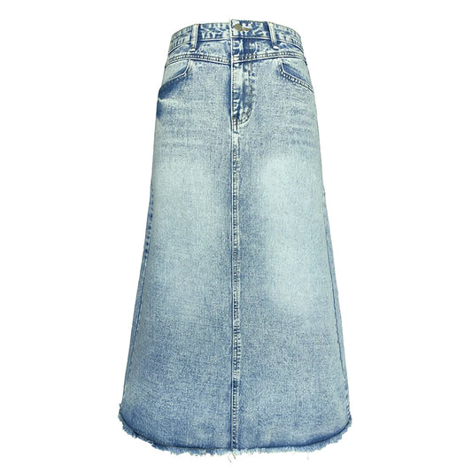 Long Denim jeans Skirt