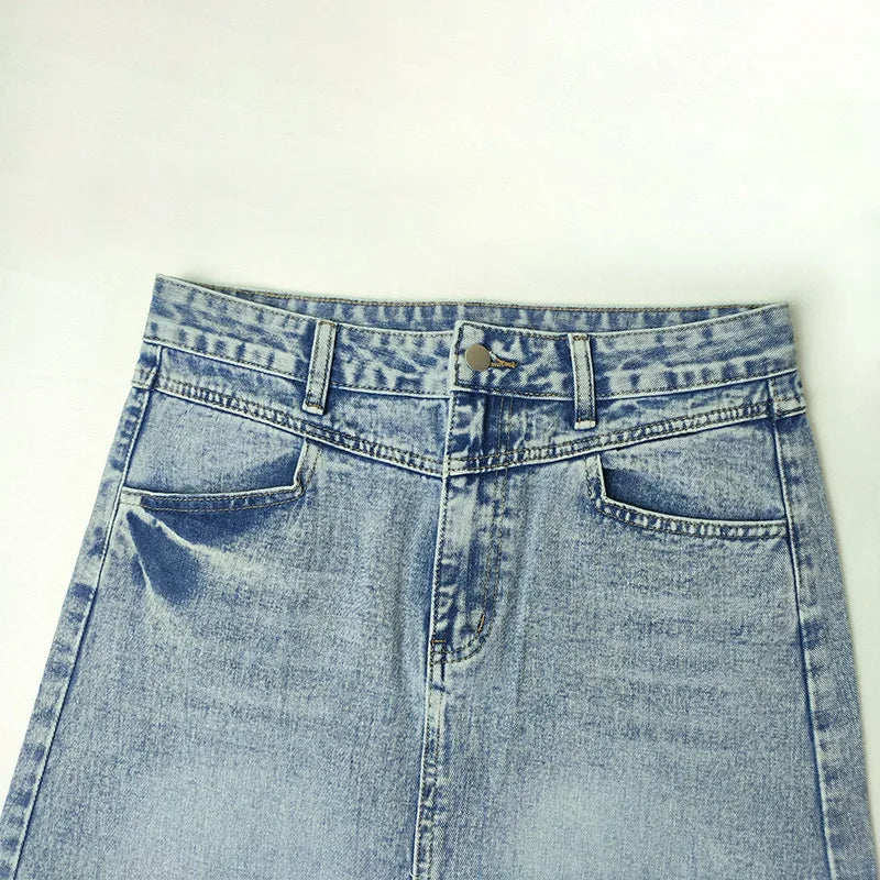 Long Denim jeans Skirt
