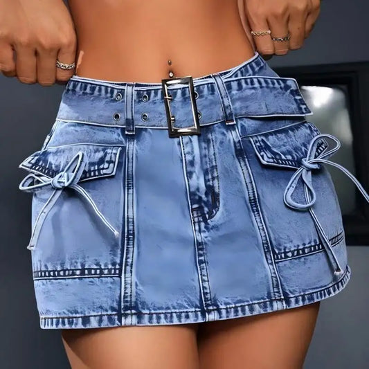 Denim Mini Skirt