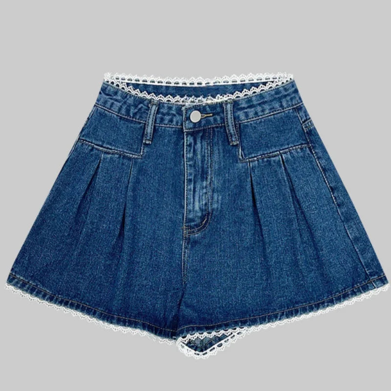 High Waist Denim Shorts