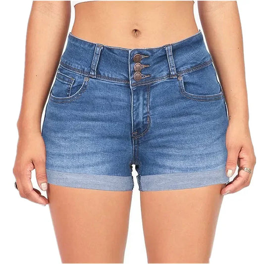 Denim Stretch  Shorts