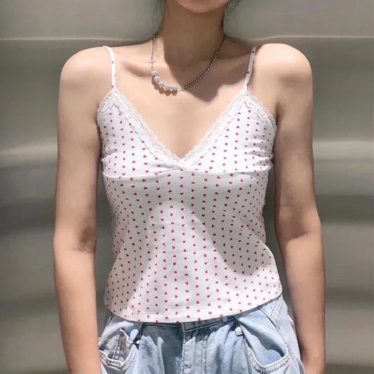 Lace Tanks Crop Tops