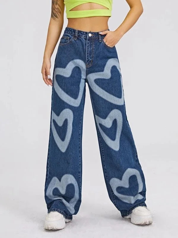 High Waist Wide Leg Jeans