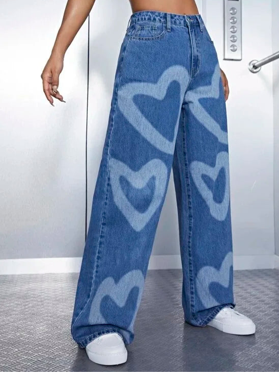 High Waist Wide Leg Jeans