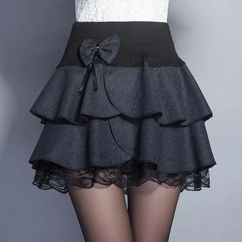 Flower Bow Mini Skirts