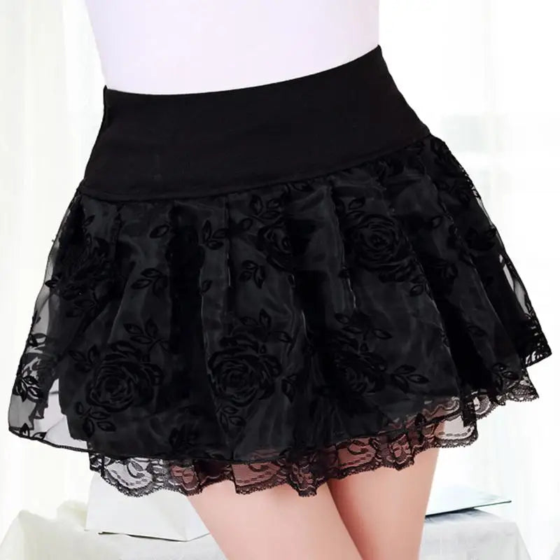 Flower Bow Mini Skirts