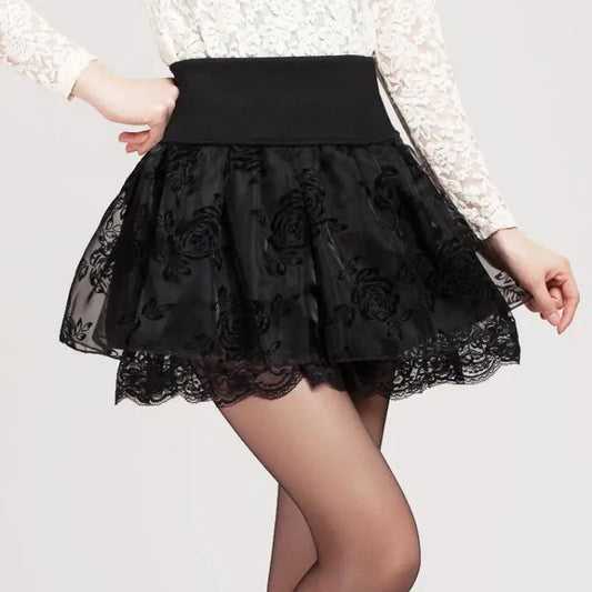 Flower Bow Mini Skirts