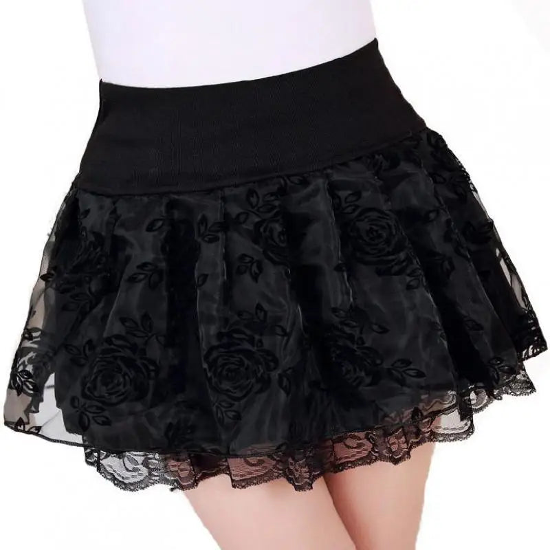 Flower Bow Mini Skirts