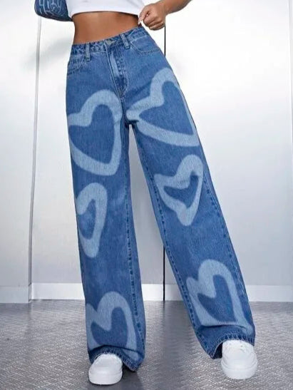 High Waist Wide Leg Jeans