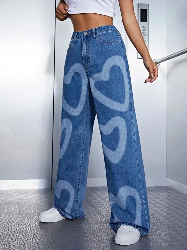 High Waist Wide Leg Jeans