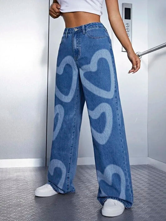 High Waist Wide Leg Jeans