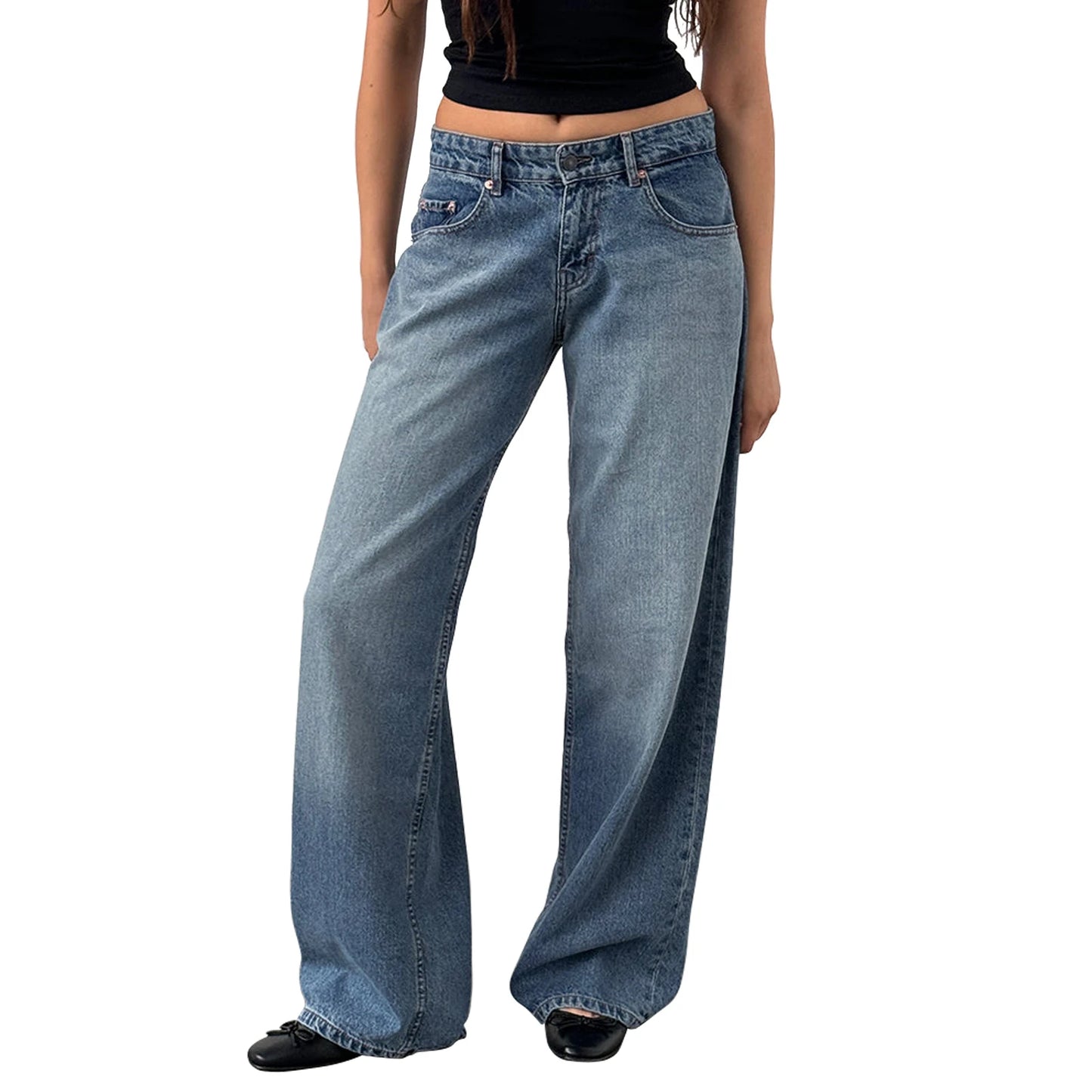 Low Waist Baggy Denim Jeans