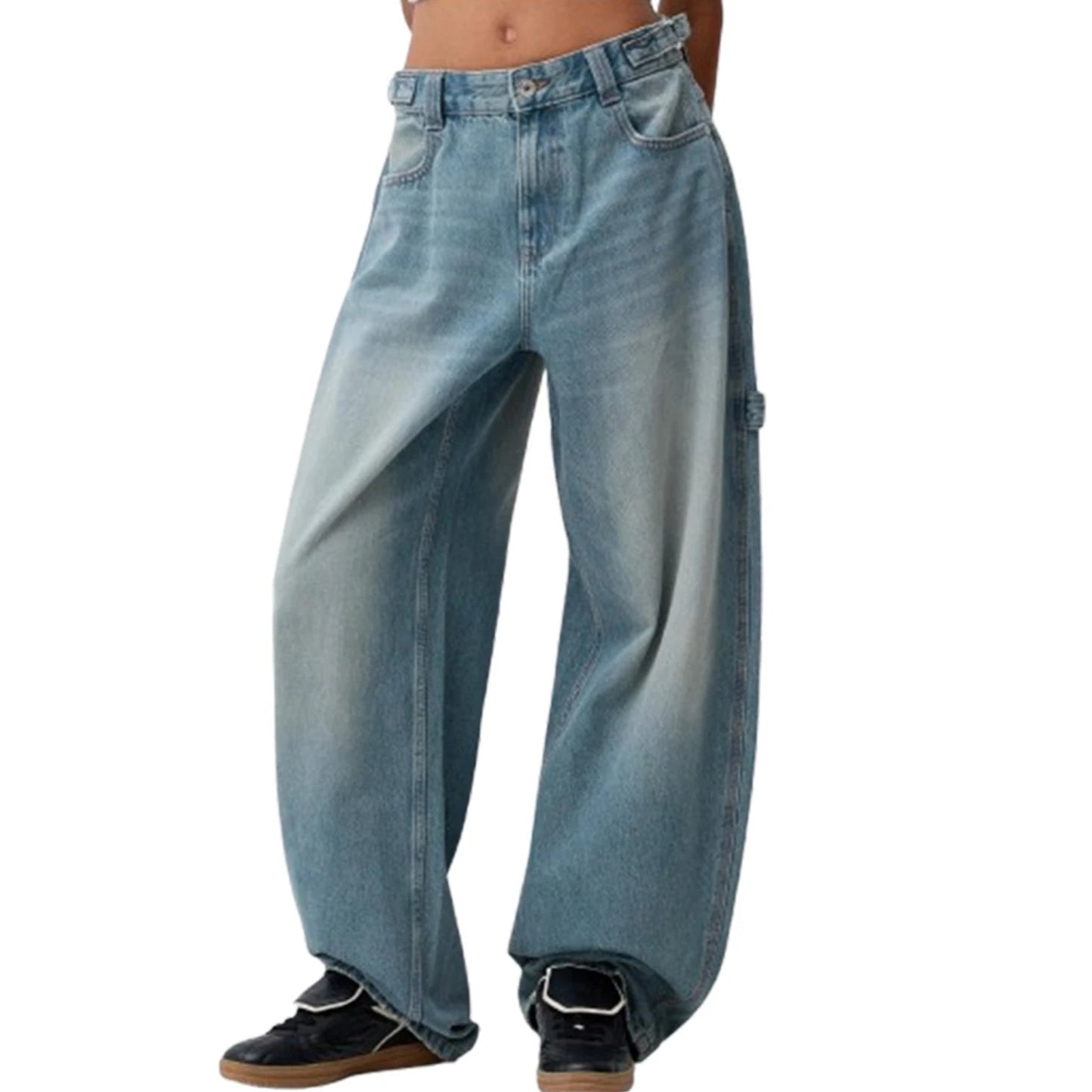 Wide Leg Denim Pants
