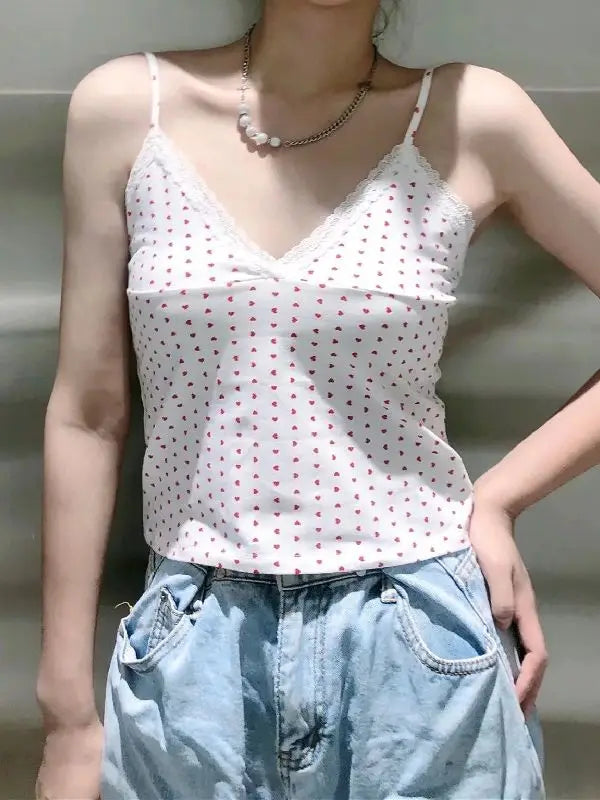 Lace Tanks Crop Tops