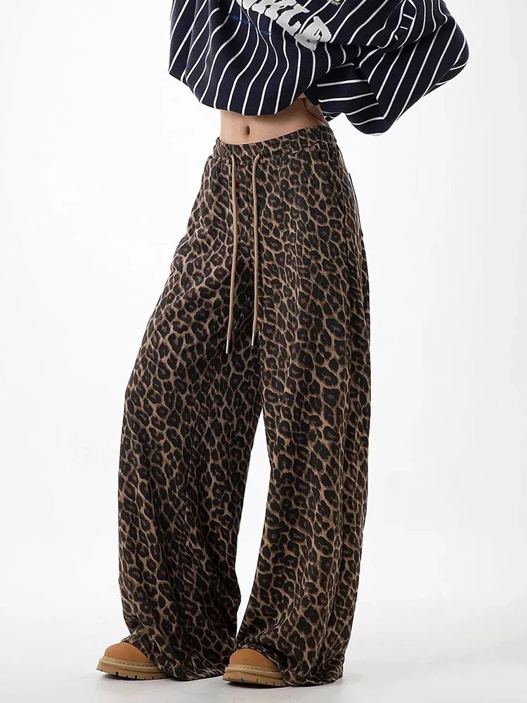 Leopard  Wide Leg Pant