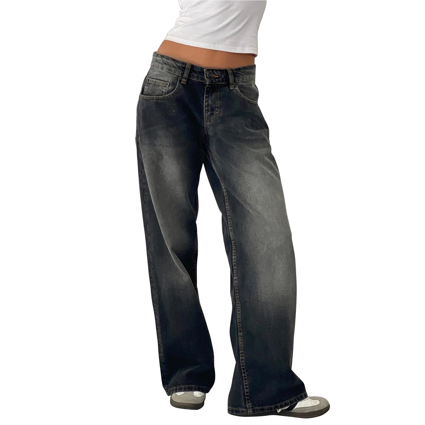 Low Waist Baggy Denim Jeans