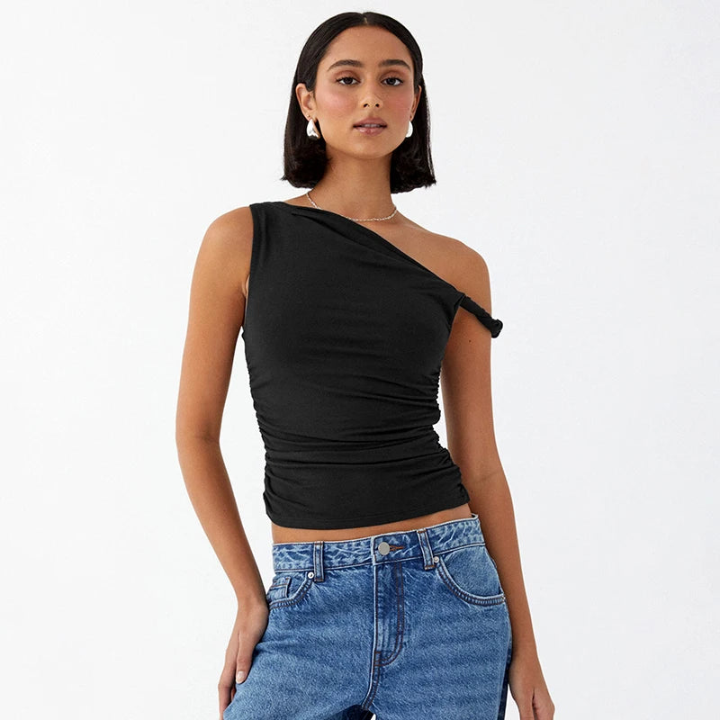 Off Shoulder Crop Tops