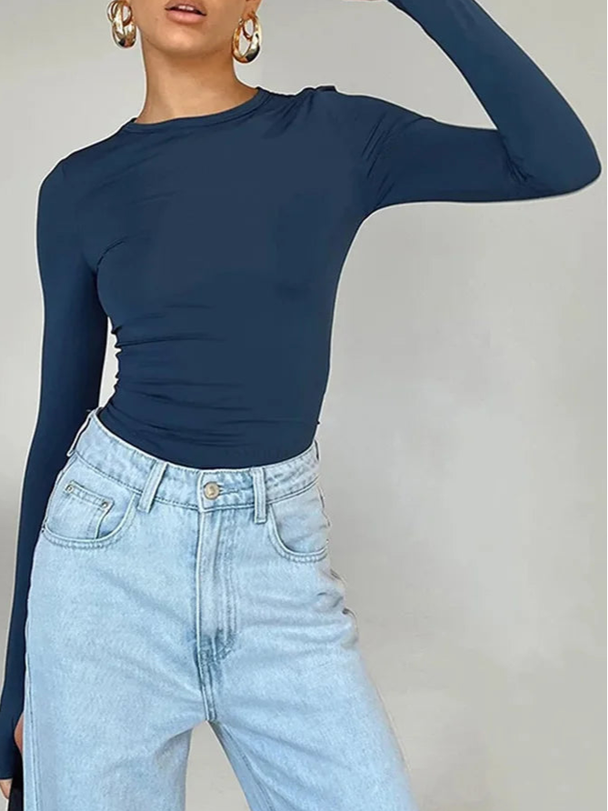 Long Sleeve Crop Top