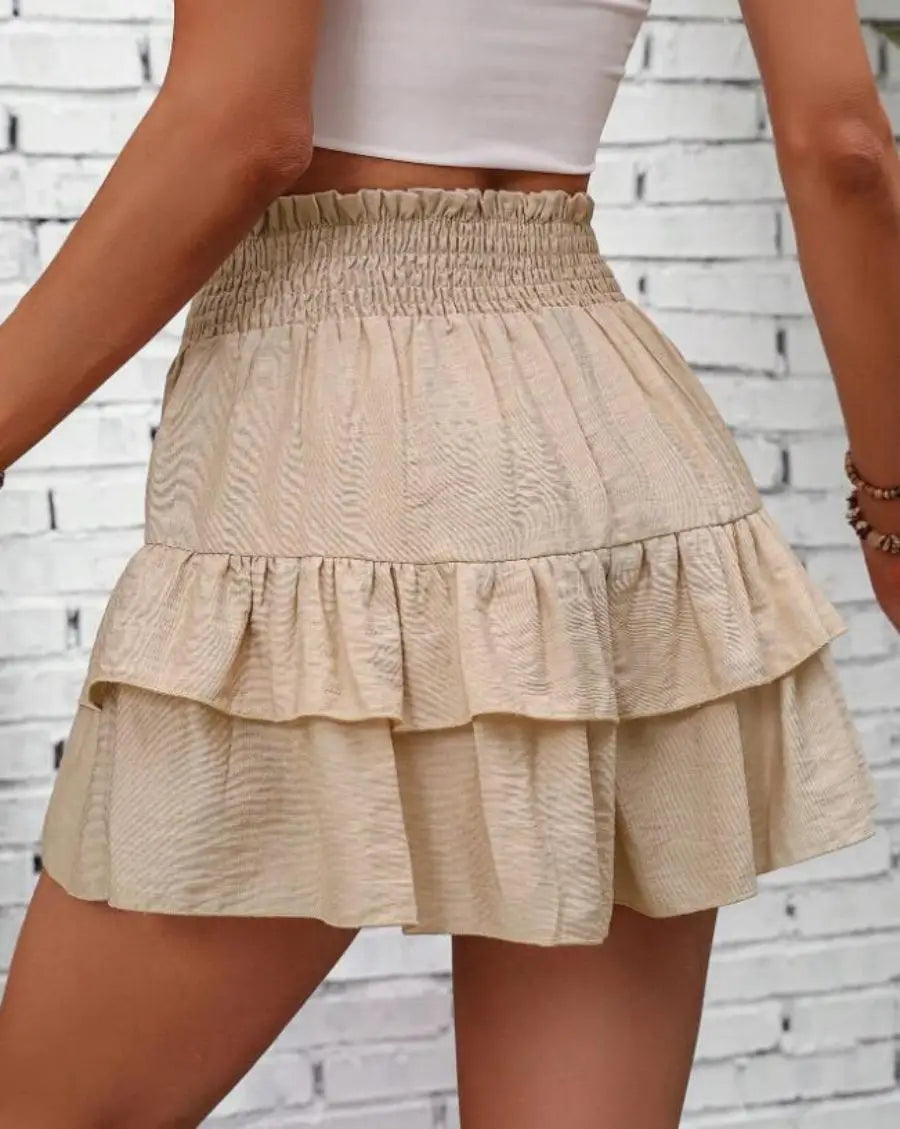 Wide-leg shorts skirt
