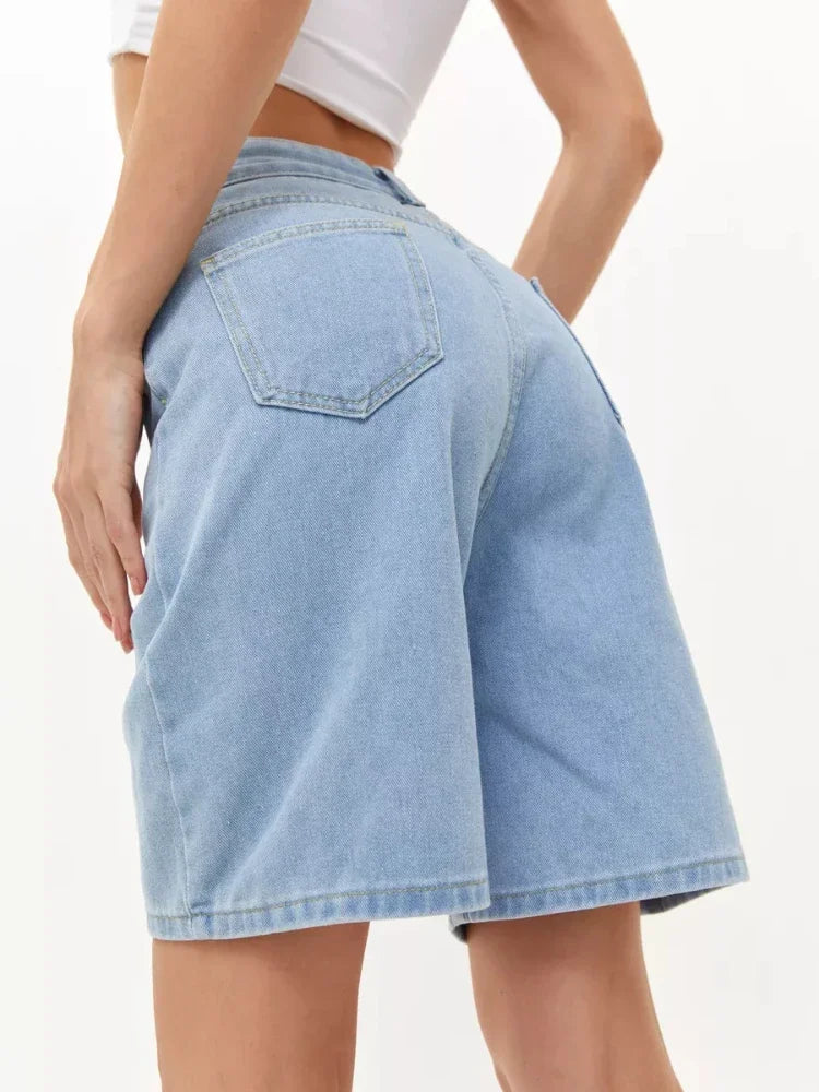 High Waist Denim Shorts
