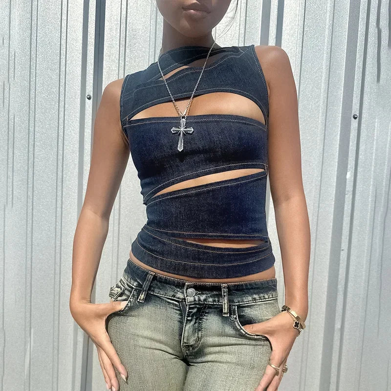 Sleeveless Slim Vest Top