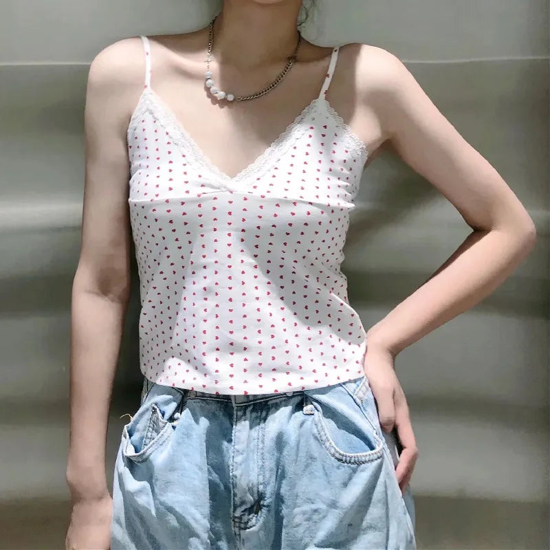 Lace Tanks Crop Tops