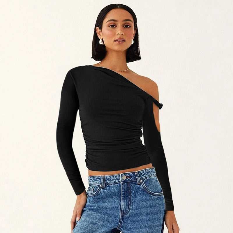 Off Shoulder Crop Tops