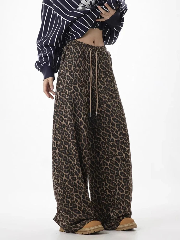 Leopard  Wide Leg Pant