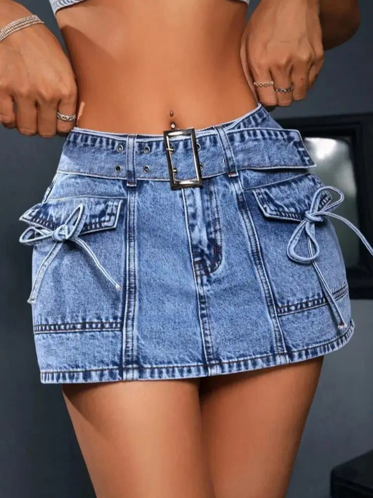 Denim Mini Skirt