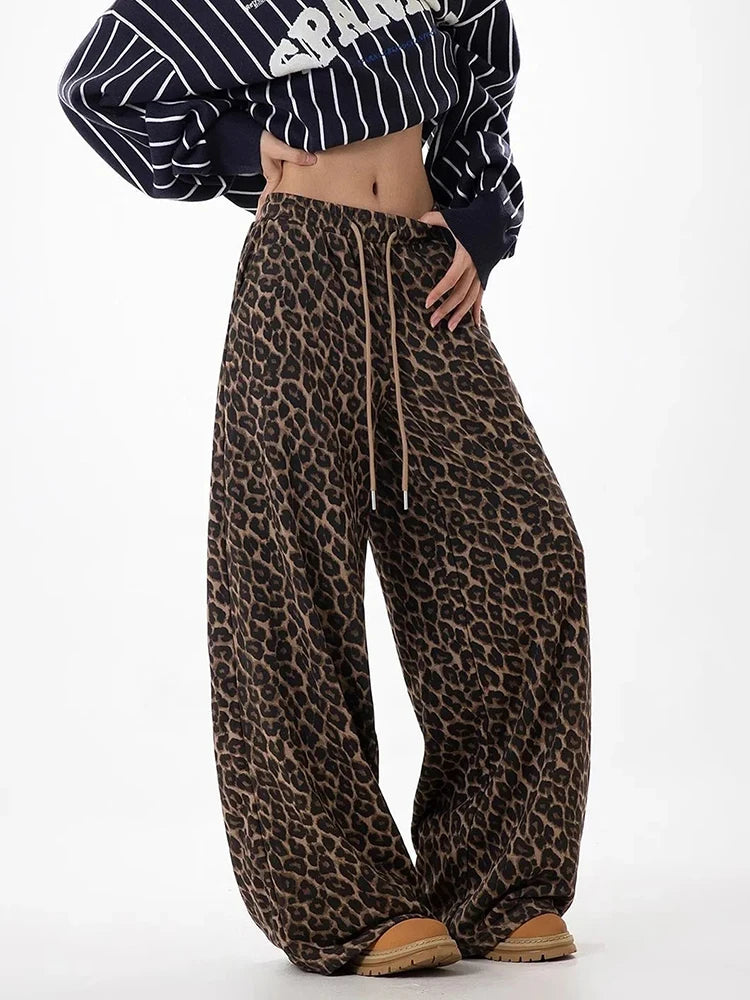 Leopard  Wide Leg Pant