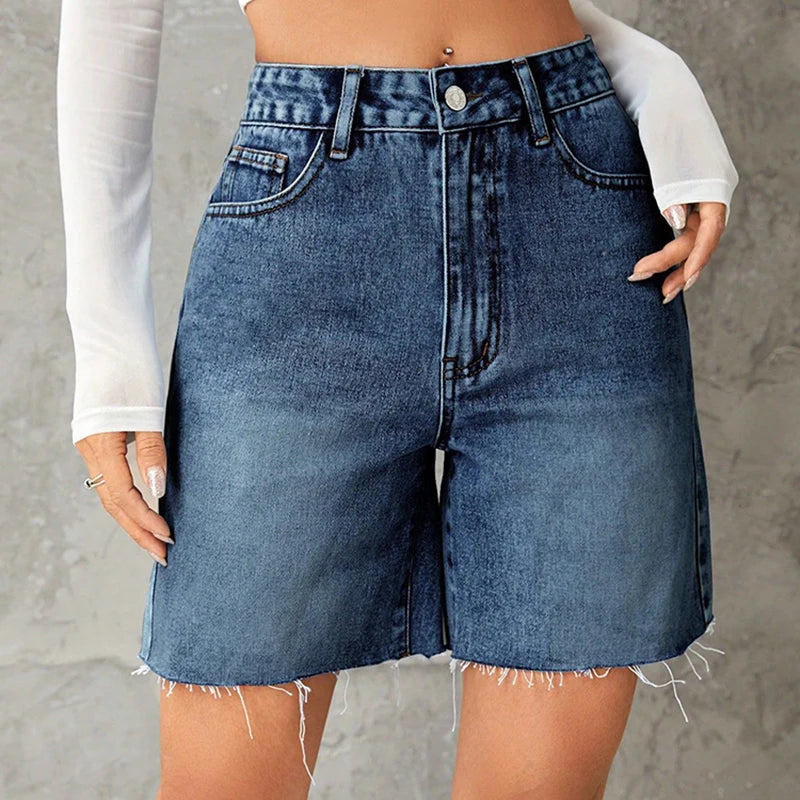 High Waist Denim Shorts