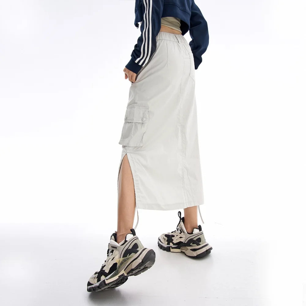 Cargo Straight Long Skirt