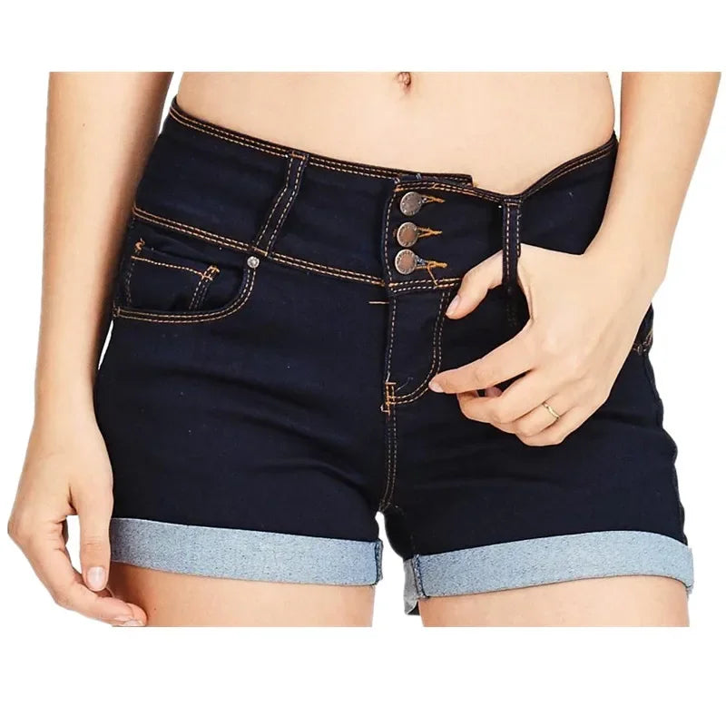Denim Stretch  Shorts
