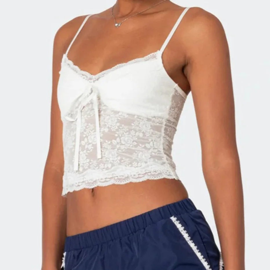 Spaghetti Straps Crop Vest