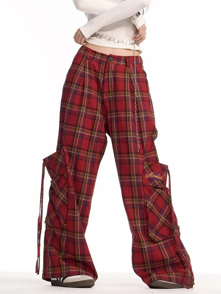 Plaid Cargo Pants