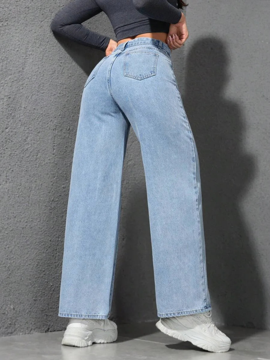 Wide Leg Denim Jeasn