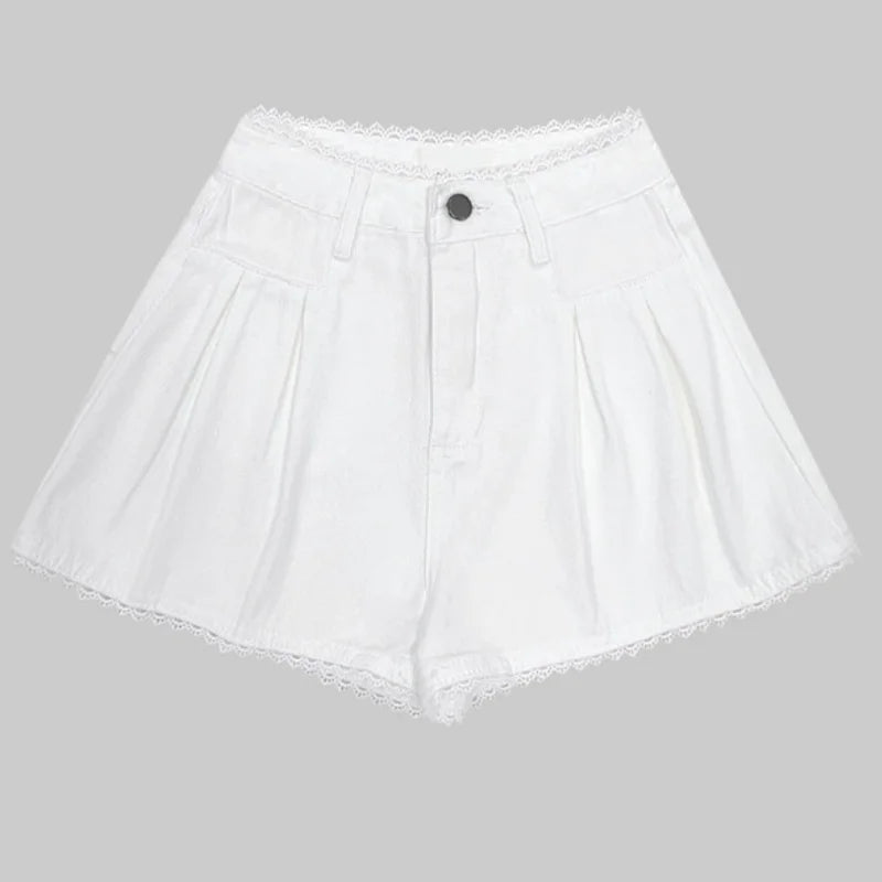 High Waist Denim Shorts