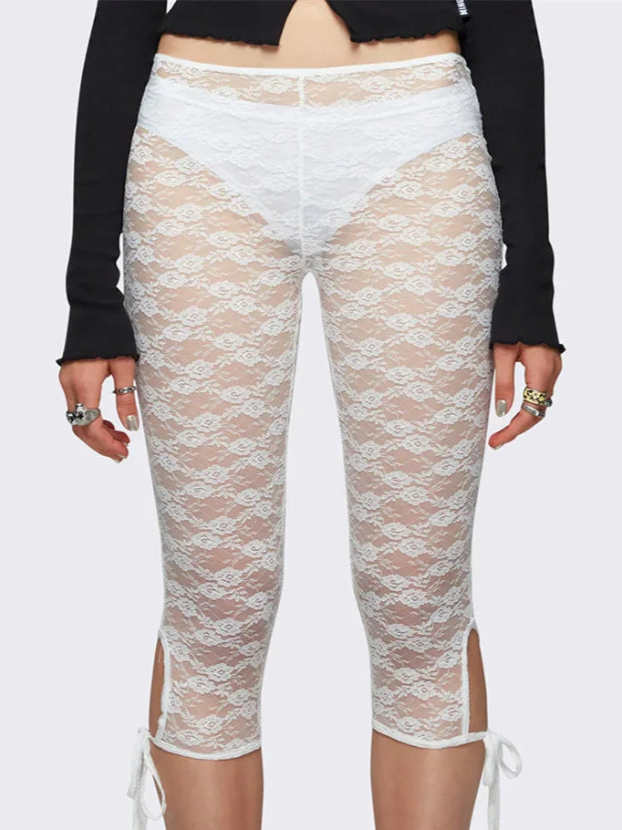 See-Through Lace shorts