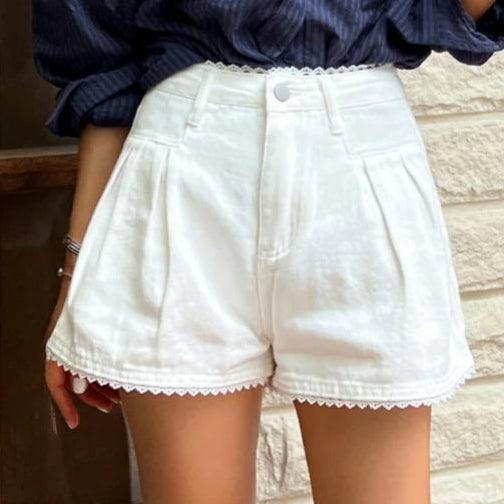 High Waist Denim Shorts