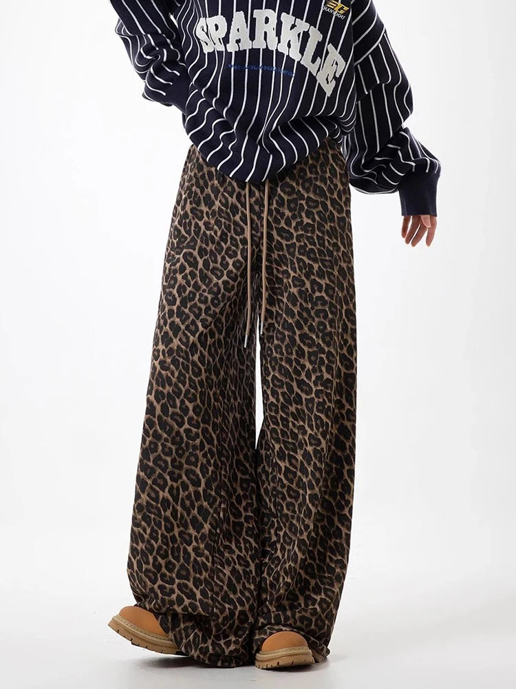 Leopard  Wide Leg Pant