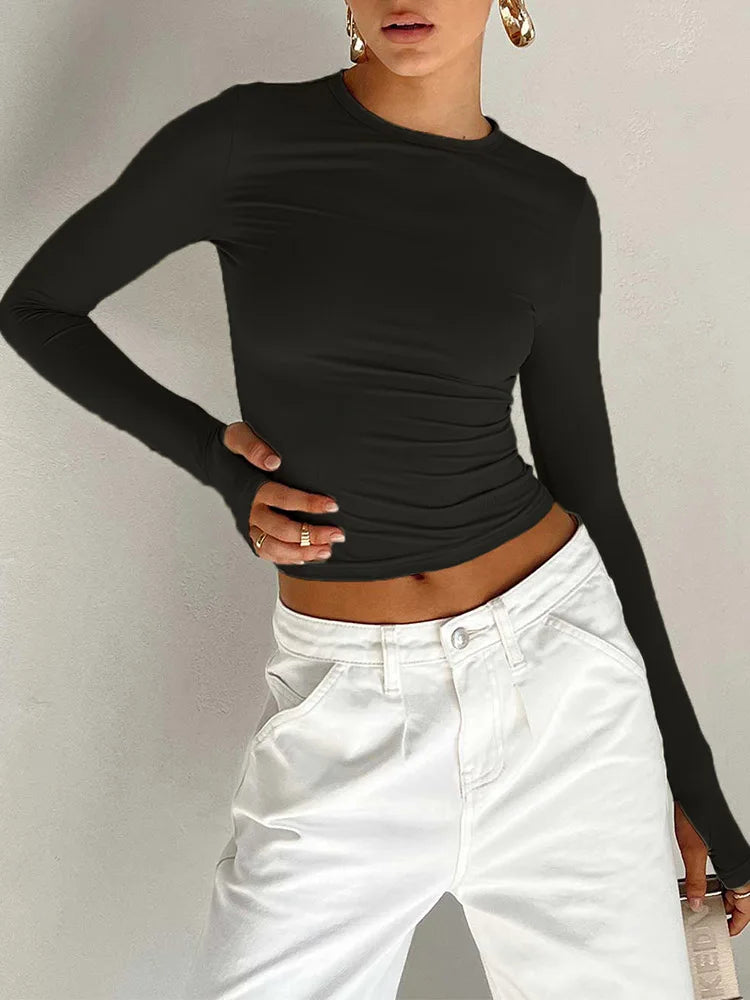 Long Sleeve Crop Top