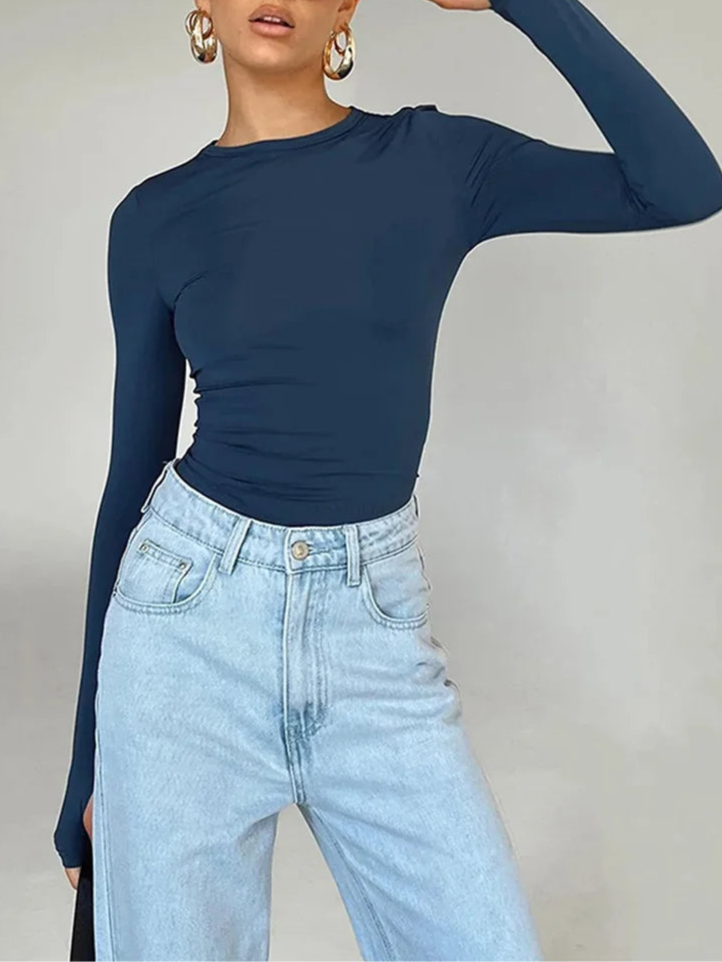 Long Sleeve Crop Top
